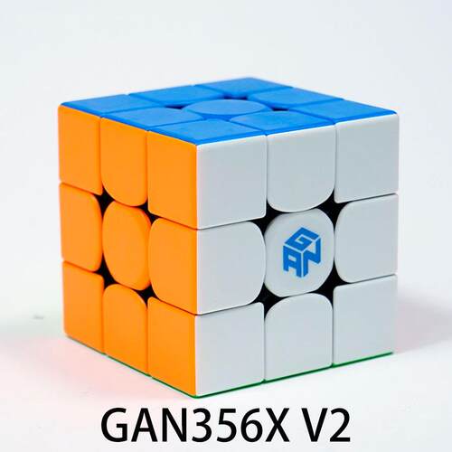 GAN356X二2代磁力三阶魔方双控数调雾面贴片手感专业比赛魔方