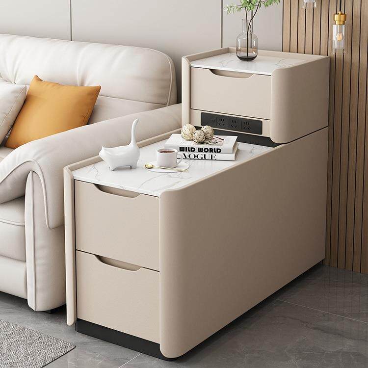 实木落地沙发边柜轻奢感小型夹缝简约现代客厅边几旁边侧边柜
