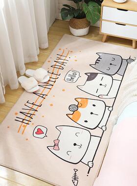 in风客厅地毯儿童北床边地毯欧01加厚卧室地垫沙发茶厂几s防滑垫