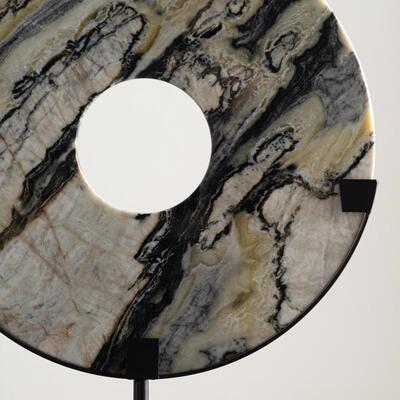 新中式样轻奢高级感大石办平安扣摆件公室KPO板间酒店展厅理玄关