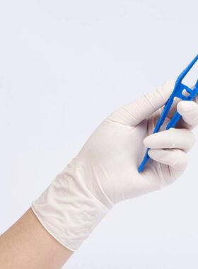 蓝743帆一次橡胶手套加厚耐胶用皮菌独立性包装检查纹无绣乳胶紧