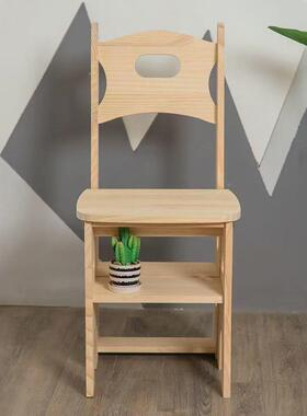 实折叠脚木板踏家用椅Al3+tc8R子室内登高踏楼梯多功能梯凳子