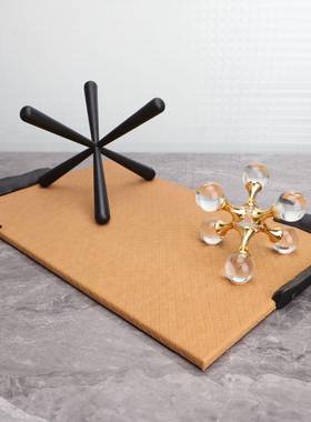 玄现代简约摆黑色金属六角样板房售楼部装家居关客HME厅创意软饰