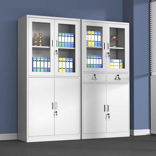 公室铁皮文件柜见详情档案柜家用储物柜料更衣柜矮柜柜资带锁办凭