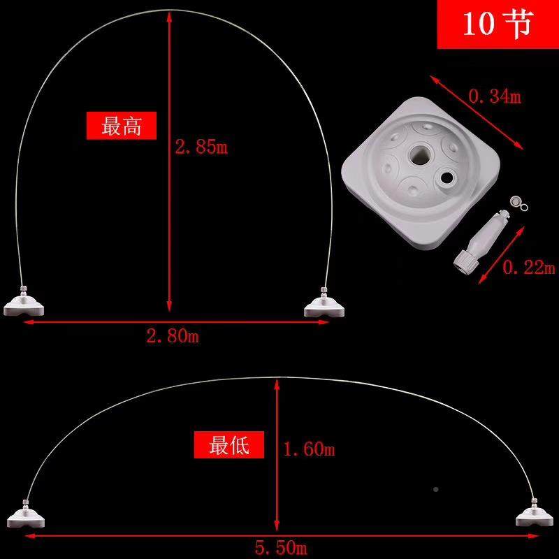 婚礼婚庆气拱门引立柱底座718开业庆注典路店庆装饰气球拱门水球