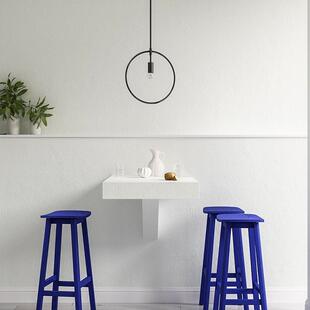 森川用马鞍吧凳实木吧SEDATE台椅商用酒吧前台简高脚家约白蜡凳木