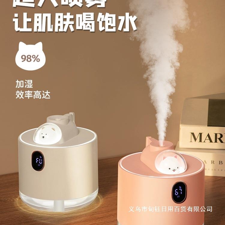 加湿器公小型家用静可音卧KRS室房间办室桌面空气宿舍学生你香迷