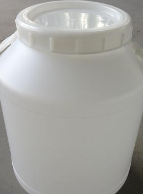 50L塑料口桶白色圆桶水桶化工桶方品桶食级大螺纹桶PCQ610L20L30L