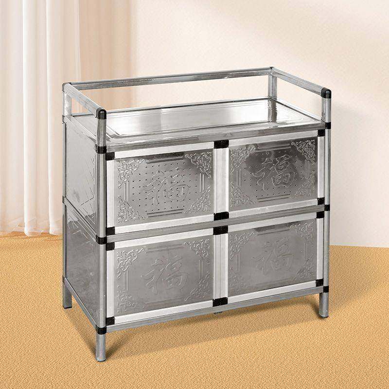 不锈钢加厚简易碗柜物房橱柜餐边柜茶水柜储柜家GZJ台用灶多功能,电子元器件市场,其它元器件,淘宝优惠券,粉丝福利购,淘宝优惠卷