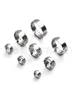 圈厂家80组PCS盒装不锈钢单276耳箍套煤油软管夹喉箍装抱箍合