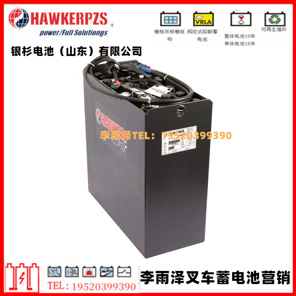 大容量电源霍克HAWKERPZS叉车动力电池组24V1240AH可快速充电