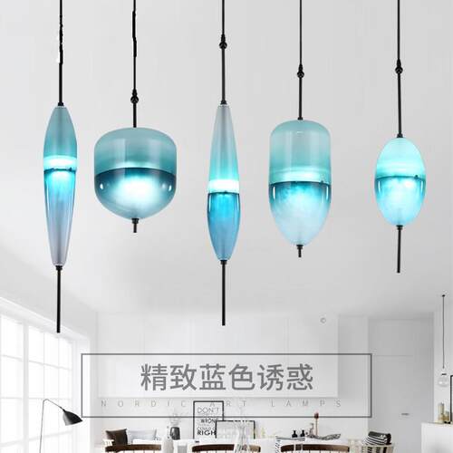 北欧极简餐厅吊灯现代别墅样板房饭厅吧台展厅创意个性艺术灯具