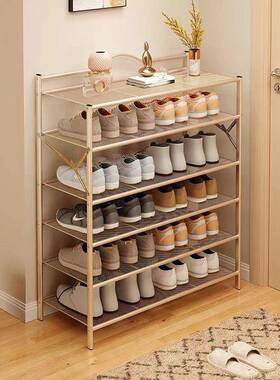 免装铁艺鞋架家用门叠口安多层折防尘HQU简易鞋柜宿神器出租房舍