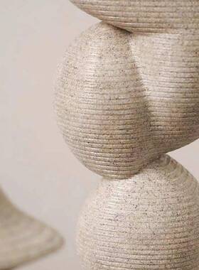 简约现几代抽象术艺雕CPM塑何树脂摆件摆家居样板房售楼处装饰桌