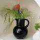 ali—711式 黑欧色提室手陶瓷花瓶摆卧餐厅插花民件宿INS风装 饰