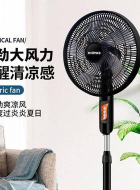 风扇落地式扇风扇家电用落地台式立式遥62813控静音节能力风摇头