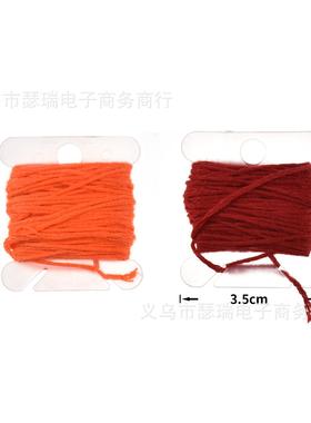 新款彩色涤棉线刺绣套装金银线6AC208股80米绣花线十绣1线0字色盒