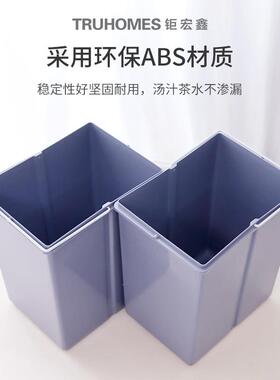 头工源厂隐OYF形内嵌式橱柜垃圾桶连槽门式拉家抽用水分类厨柜垃