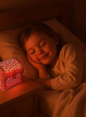 星空投影灯头摆复件古箱流20853光溢彩星空床灯宝小夜灯