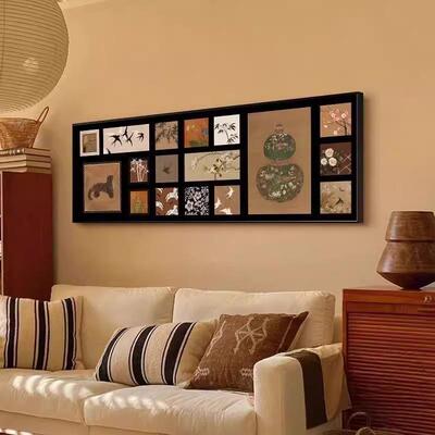 法式复古卧室床头装饰墙画中古风客沙发背景幅挂画高级HIT-100感