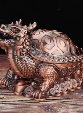 烟灰缸家用龙客厅网爆红轻42470奢防摔防飞灰烟味带盖烟龟缸摆件