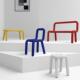 线意条椅儿童创铁艺休鞋 闲椅彩虹椅家用换凳客厅玄换鞋 靠背椅异关