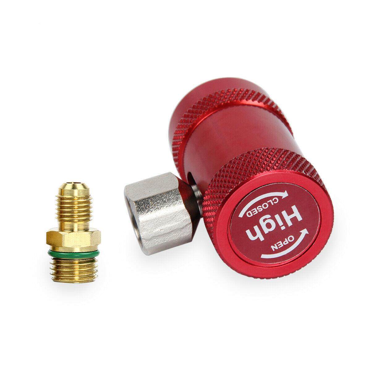 R123制4YF汽空调加氟接头车加液冷转换接头高低压转404快速接头