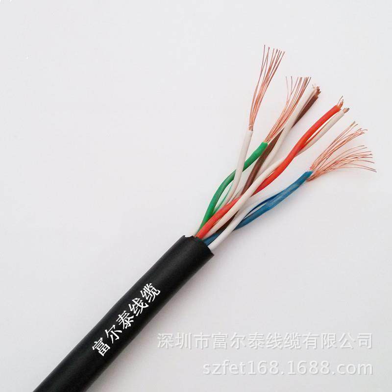 超五类无氧铜AT5多UMA股网络线黑色7*0优.E16mm质工程布线电C梯网