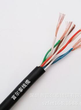 超五类无氧铜AT5多UMA股网络线黑色7*0优.E16mm质工程布线电C梯网