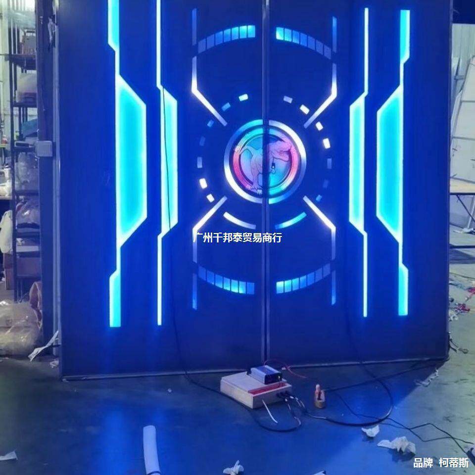 网红门电动科幻门掌纹智能科技感应门酒吧KTV门个性创意门隐形门