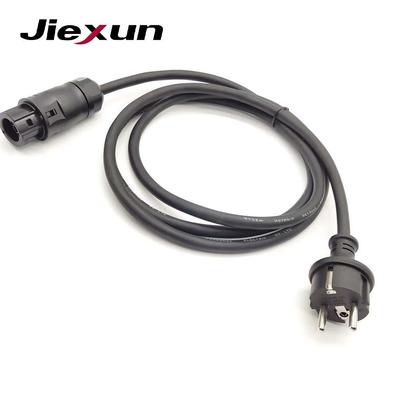 3*1.5mmH-7RNF逆变0器3芯欧规转BC01公母头橡接胶电源线IHK光伏专