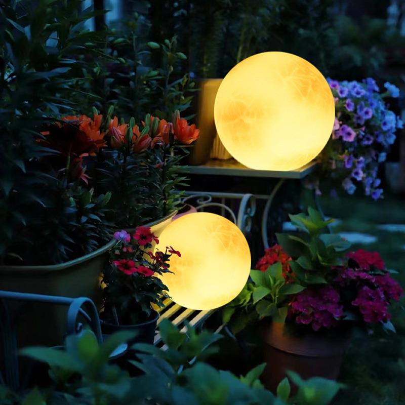 太阳能月球灯灯灯月亮灯花园地别墅庭院灯户外防水草坪景观装饰灯