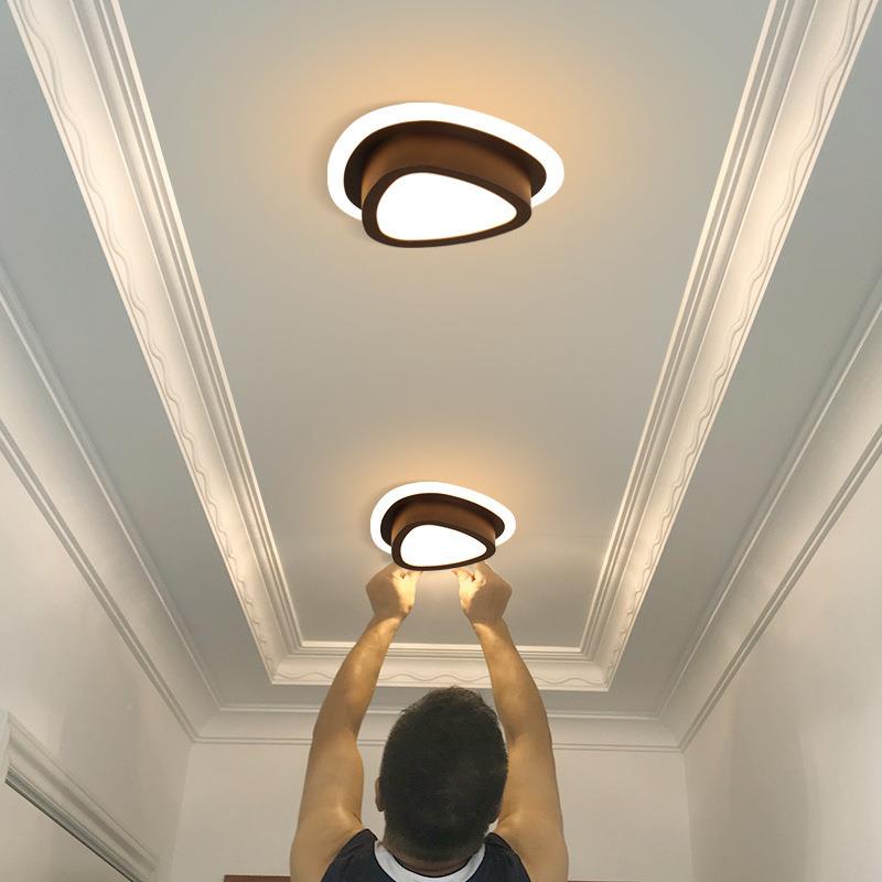 廊灯332l玄ed过道灯简约现代入户关灯吊顶嵌入式家用明射灯走装筒