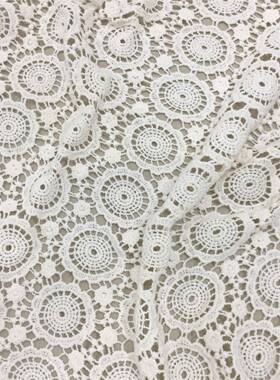 空溶面花料蕾丝绣花11M1887-3J0CM宽圆圈手工D水IY服装服饰辅料边