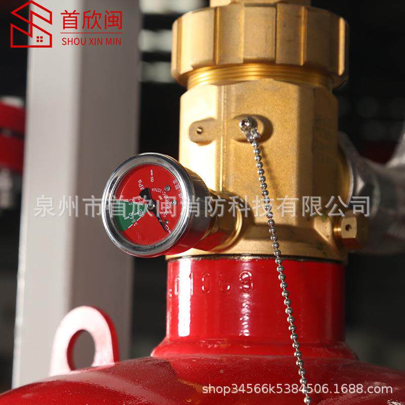 管内气贮压七氟丙烷体灭火系统供电房金网库QMQ5.6/9灭机房适用火