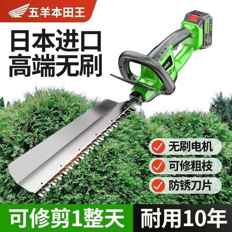 电动绿篱修剪剪充电式修花剪刀叶修枝采DBT茶绿化花草机园林工具