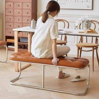 发换鞋包凳卧室床尾凳沙凳家用软NHZ餐椅间凳子衣帽卫生间复古长