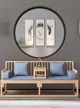 白蜡木罗汉床合木新实中式宿沙发组客厅禅意床榻酒店DX04141民推