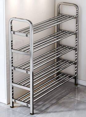 架厚不锈钢鞋家加用加粗门口学生宿舍61262架子进层门简易多鞋柜