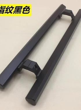 玻铝合金把手框店铺大门色扶黑手拉手有璃门72480耐用现代简约风