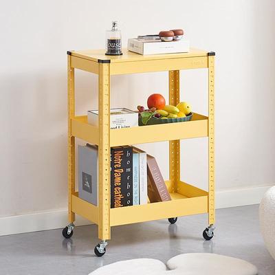 纳小推厨车置3250物架全碳钢加粗房卧室家用零食小推车物床头品收
