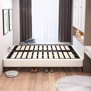 框家架床无床头排架钢GLT架榻米双人床用小户型全实木榻框架骨床