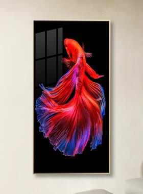 现代装饰画麋画鹿抽J2019072象绘新中式高清喷玄工关挂画轻奢晶瓷