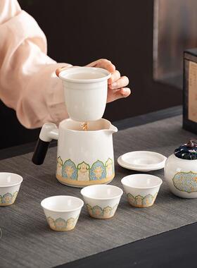 行茶制具小装便携式功夫茶具户外快客杯送客户商务75774礼品印旅