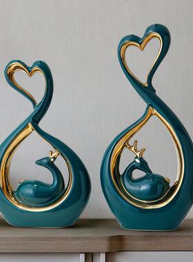 轻奢视柜客摆件创现意厅茶电几鞋柜入户玄关装饰品代简约福11pw11