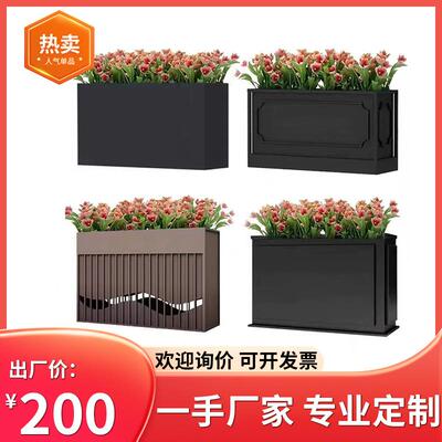户制外不外锈钢花箱组合花商RT-20247业街庭院摆市政铁艺围栏隔断