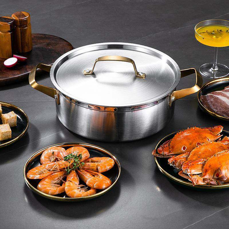 厂直销不锈钢汤MLU锅食品级电磁炉专用火锅双耳家加厚商用汤锅,标准件/零部件/工业耗材,车间地垫,淘宝优惠券,粉丝福利购,淘宝优惠卷