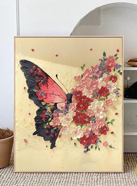 ?蝴蝶十字绣202F$p$px}&5年新款客线绣厅自手工卧室iy小己件简d单