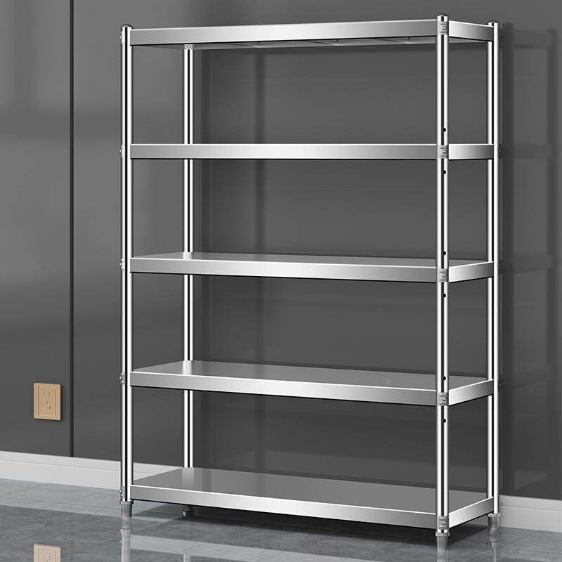 层物不钢厨房置PgAjPAzs物架30多落地方形夹锈缝45cm收纳锅盆架放