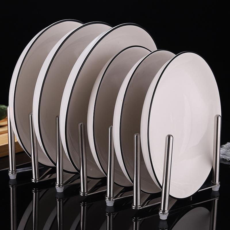 275直供家用沥304不锈钢水金盖架创意锅多用途厨房伸缩收纳属蒸架